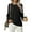 Black, variant on Asklazy Women's Fall Soft Crewneck Long Sleeve Hollow Cable Knit Pullover Sweaters,US Size,L,Black