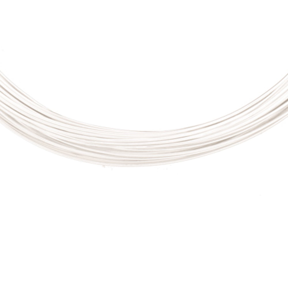 Round Wire Anodized Aluminum Silver 10 to 20 Gauge 