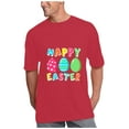 thumbnail image 3 of YANHAIGONG Funny Eggs Happy Easter Shirts for Women,Easter Shirts for Women with Eggs Graphics,Casual Loose Plus Size Short Sleeves Round Neck T Shirts Easter Egg Holiday Shirt Tops, 3 of 7