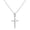 14K White Gold, variant on 14k Yellow Gold Petite Cross Pendant Charm- No Chain