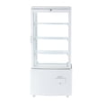 thumbnail image 1 of KFFKFF Refrigerated Display Case, 3 Cu.Ft./85L Countertop Pastry Display Case, 3-Tier Commercial Cake Refrigerator with LED Lighting, TURBO Cooling, 1 of 9