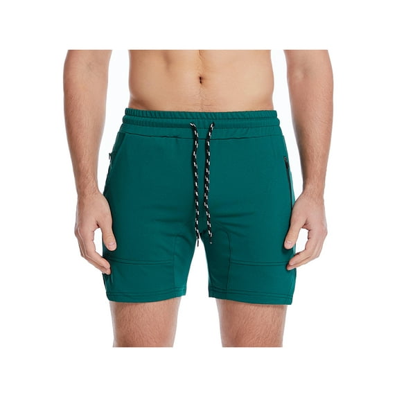 Franhais Men Casual Sports Shorts, Quick-drying Solid Color Running Training Fitness Short Pants with Pockets