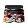 thumbnail image 3 of Calzoncillos tipo bóxer con estampado de Anime Demon Slayer para hombre, ropa interior transpirable para hombre, 3 of 5