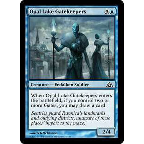 MtG Dragon's Maze Common Opal Lake Gatekeepers (Foil) #16