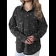thumbnail image 2 of Camisa Vaquera con Botones para Mujer, Chaqueta Vaquera de Otoño, Camisa Informal Estampada, Tops. Negro S, 2 of 6