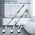 thumbnail image 4 of Sherry Electric Rotary Scrubber, Cordless Cleaning Brush Tub Tile Scrubber for Home, 8 Replaceable Brush Heads, 3 Adjustable Handles, 2 Adjustable Speeds for Bathroom Shower Tub Glass Cart, 4 of 7