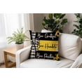 thumbnail image 4 of Sunflower Pillow Covers 18x18 Set of 4, Buffalo Plaid Sunflower Decor Black Summer Pillow Covers for Couch Sofa Indoor Outdoor Yellow Sunflower Bee Pillows for Summer Decorations, 4 of 6