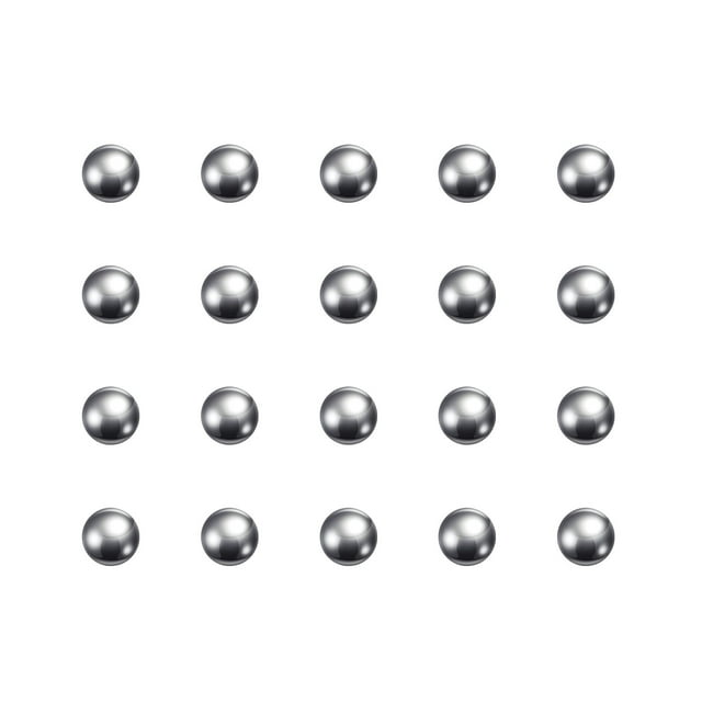 Unique Bargains Boules de Roulement en Acier au Carbone 6mm Poli de Précision Lot de 100