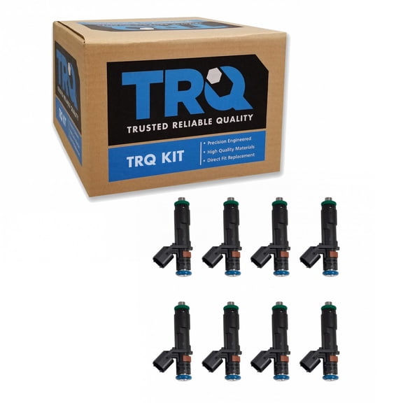 TRQ Port Fuel Injector Set of 8 For F150 F250 F350 Pickup Lincoln 5.4L V8 FIA60336 Fits select: 2005-2007 FORD F150, 2005-2007 FORD EXPEDITION