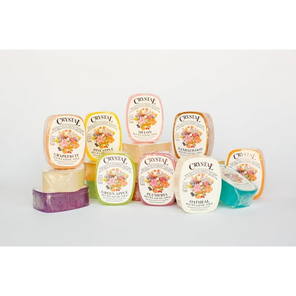 Barres de Savon à la Glycérine Crystal 24 Fragrances (24 Barres)