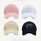 thumbnail image 3 of Gorra de béisbol con lazo rosa para mujer, gorro informal versátil, ajustable, de algodón, Hip-hop, versión coreana, primavera y verano, 3 of 4