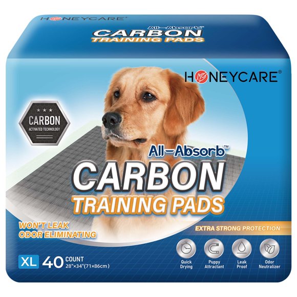 Almohadillas de adiestramiento para cachorros HONEY CARE All-Absorb, tamaño XL, 28 x 34 cm