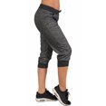 thumbnail image 4 of Aunavey Women's Drawstring Waist Long Workout Yoga Active Pant with Pocket High Waisted Capri Leggings Jogger Sweatpants, 4 of 8