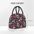 thumbnail image 2 of Yiaed Rose Flowers Print Lunch Bag Adult Insulated Lunch Box, Leakproof Cooler Food Lunch Containers Reusable High Capacity Lunch Tote Bags-One Size, 2 of 6