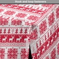 thumbnail image 4 of Nordic Dog Crate Cover, Christmas Pattern with Nature Inspirations Scandinavian Culture Retro, Easy to Use Pet Kennel Cover for Medium Large Dogs, 35" x 23" x 27", Hot Pink White, by Ambesonne, 4 of 6