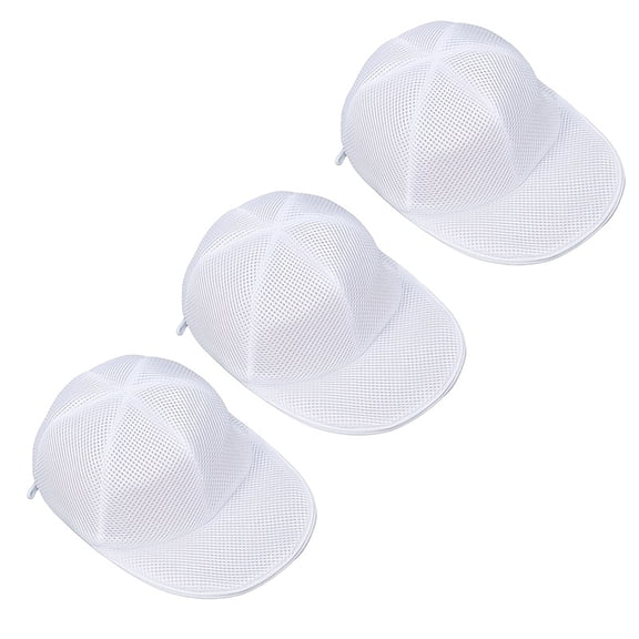 3pcs Washing Machine Hat Cleaning Cage with Zipper Closure - Suitable for Baseball Caps and Hat Washing Bags,