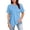 Blue, variant on Womens Athletic Tops T Shirt for Women Summer Womens Work Out Shirts Pack Blank Athletic Shirts Women S Tops Short Sleeve Layering Tee Long Sleeve Long Shirt T Blank Green L