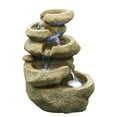 thumbnail image 2 of Hi-Line Gift Ltd Rock 5 Level with LED Lite TableTop Fountain, 2 of 2
