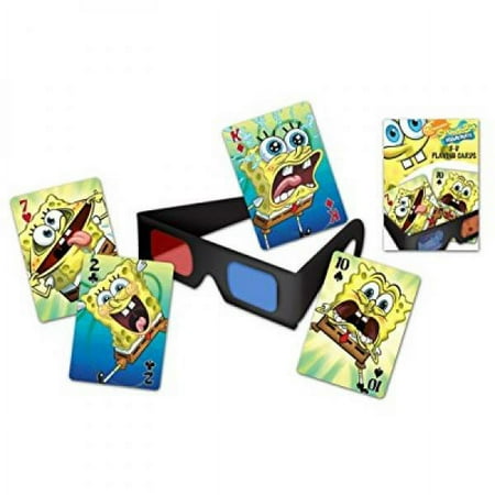 Bicycle SpongeBob Squarepants 3D Playing Cards and 3D Viewing Glasses