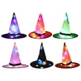 thumbnail image 5 of Gallickan Lighted Witch Hat, Light Up LED Halloween Witch Hat, Halloween Decorations for Outdoor Garden Party Carnival Supplies for Party Decor, Green, 5 of 5