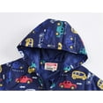thumbnail image 3 of ATOGUTA Baby Girls' Outerwear Jackets & Coats Hooded Cute Printed Jacket Windbreaker Outerwear Blue, Size 12M-5T, 3 of 5
