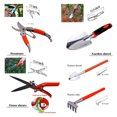 thumbnail image 4 of 12 Pieces Gardening Tools Durable Garden Tool Kit Garden Hand Tools with Trowel Pruner Saw, 4 of 7