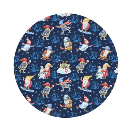 

Matuu Winter old man Playtime for Cup Coasters Set of 6 Leather Coasters Desk Coasters for Office Measures 4” x 4” Round Shape