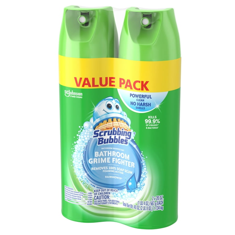 GrimeGuard Bathroom Cleaner + Tub & Shower E-Z Scrubber - Cleaning