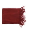 thumbnail image 1 of Bamboo Shawl Pure Colour Contemporary The Tsandza Collection Crimson, 1 of 3