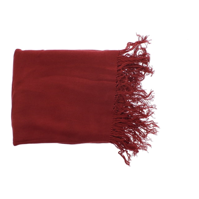 Bamboo Shawl Pure Colour Contemporary The Tsandza Collection Crimson