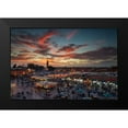 thumbnail image 2 of Mirica, Dan 18x13 Black Modern Framed Museum Art Print Titled - Sunset Over Jemaa Le Fnaa Square In Marrakech-Morocco, 2 of 5