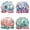 Llamas & Ocean Fun, variant on Wrapables® Stylish Double Layer Waterproof Shower Caps (Set of 4), Animal Print & Dots