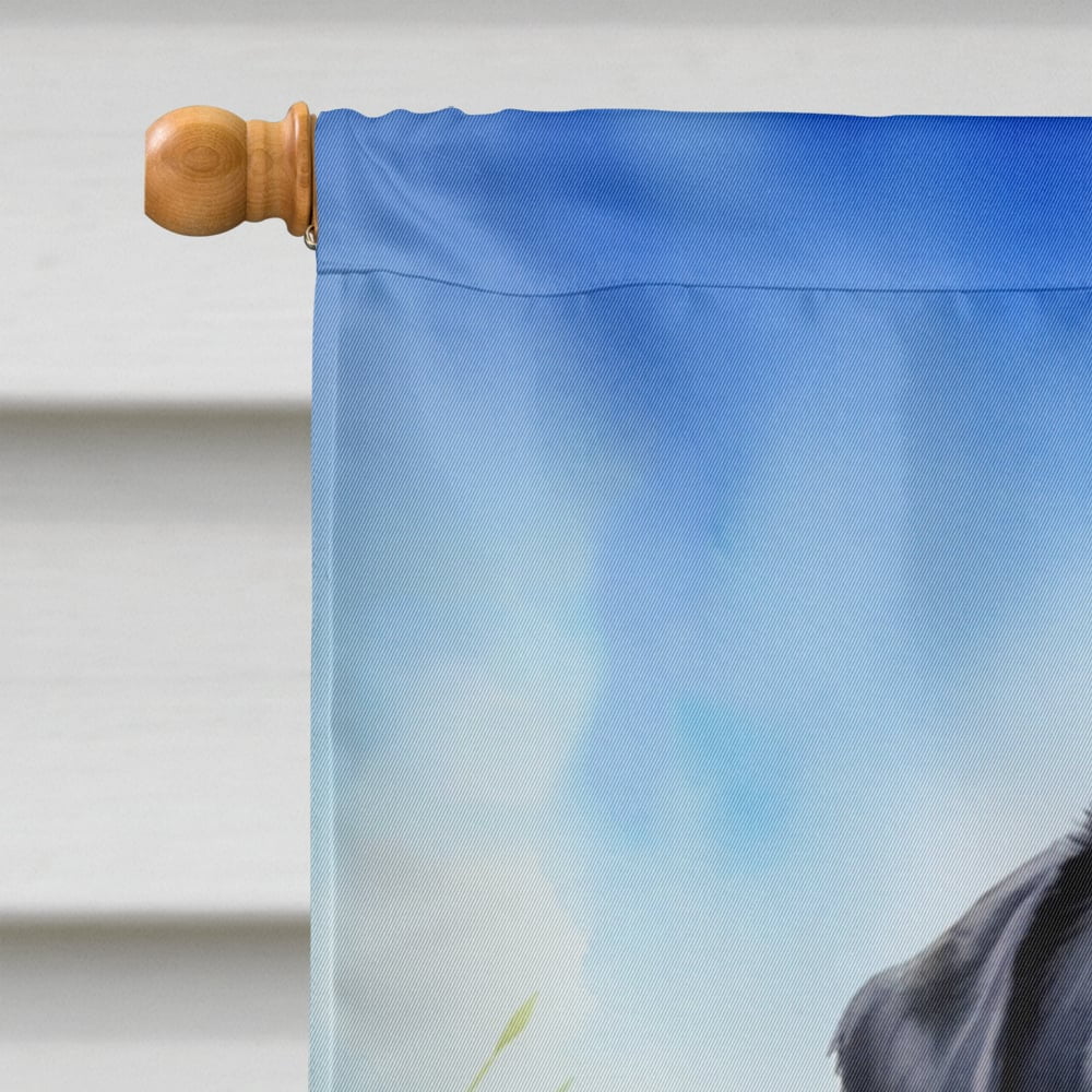 Rottweiler Easter Egg Hunt House Flag 28 in x 40 in