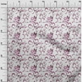 thumbnail image 3 of oneOone Cotton Cambric Dusty Purple Fabric Asian Pottery Floral Quilting Supplies Print Sewing Fabric By The Yard 42 Inch Wide, 3 of 4