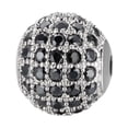 thumbnail image 1 of Jumpingount Collar de cuentas, para el tobillo, espaciador de cuentas redondas, decoración de cobre, fabricación de joyas artesanales Ropa, zapatos y accesorios Miscelánea Plata Negro 10mm Jumpingount AP016116-05, 1 of 6
