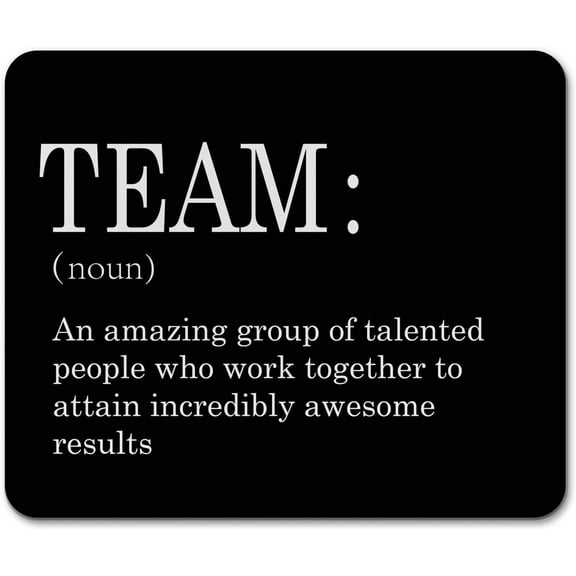 Office Supplies Mouse Pad, Team Definition Mouse Pad for Desk, Inspirational Team Appreciation Gifts, Thank You Gifts for Employee Nurse Coworker Teacher Staff Office Supplies, 9×8 in