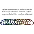 2 Inch Metal Binder Rings - Assorted Colors (15Pcs) - Office Book Rings ...