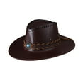 thumbnail image 2 of Celivon Unisex Western Cowgirl Hat Vintage Casual Wide Brim Travel Loose Cap Outdoor Camping Hat, 2 of 4