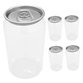 thumbnail image 6 of OUNONA 5pcs Clear Plastic Bottles with Caps for Juice Milk Storage, 6 of 7