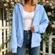 thumbnail image 5 of Neewe Hoodies Shirts for Women Early Fall Long Sleeve Tops Plain Outfits Tops Fashion Full Zip Tees 2025, 5 of 7