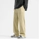 thumbnail image 5 of Pantalones largos para hombre, color liso, de trabajo, de pana, con bolsillos y cordón, de poliéster., 5 of 8