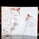 thumbnail image 2 of Tarjeta de invitación de boda cortada con láser elegante, tarjeta de felicitación, negocios personalizados con tarjeta RSVP, decoración de fiesta, azul y blanco, 50 piezas, 2 of 4