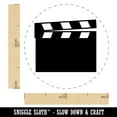 thumbnail image 2 of Clapperboard Movie Film Director Action Self-Inking Rubber Stamp Ink Stamper - Fuchsia Ink - Medium 1 Inch, 2 of 7