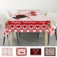 Kids Christmas Table Cloth Valentine Day Love Printed Tablecloth Table
