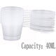 thumbnail image 3 of 50 piezas de mini vasos de plástico transparentes SSuperp contenedor de almacenamiento de slime 40 ml, 3 of 5