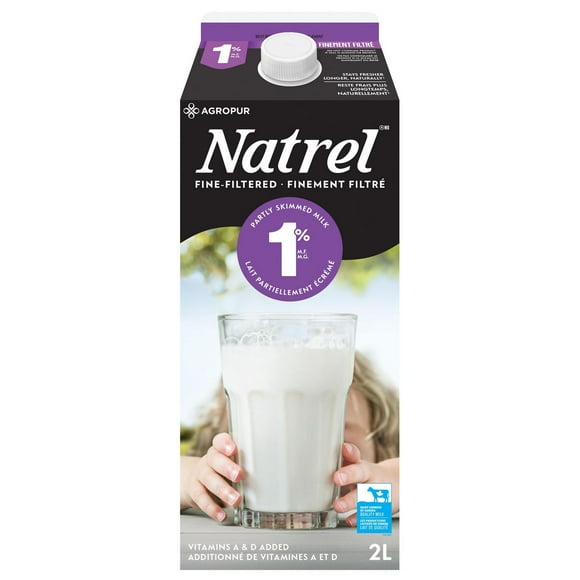 Lait finement filtré 1 % Natrel 2 L