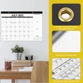 thumbnail image 3 of 2023-24, julio de 2023 a diciembre de 2024, calendario de pared de papel grueso, se pueden colgar agujeros dobles, 3 of 5