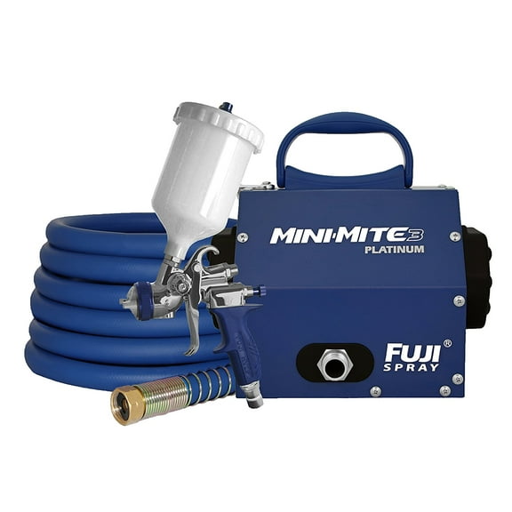 Fuji 2803-T75G Mini-Mite 3 Gravity HVLP Spray System   10 FREE Cone Strainers