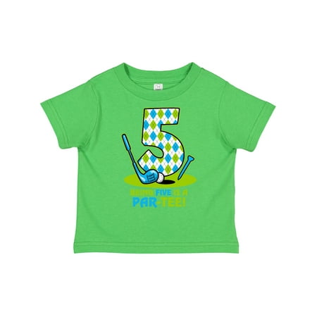 

Inktastic Golf Par-Tee 5th Birthday Gift Toddler Boy Girl T-Shirt