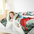 thumbnail image 4 of Feelyou Kawaii Jungle Gnome Full Size Comforter Sets for Teen, Red Winter Robin Bird Bedding Comforter Set, Merry Christmas Reversible Bedding Sets, Breathable Home Decor, 3-Piece, 4 of 8